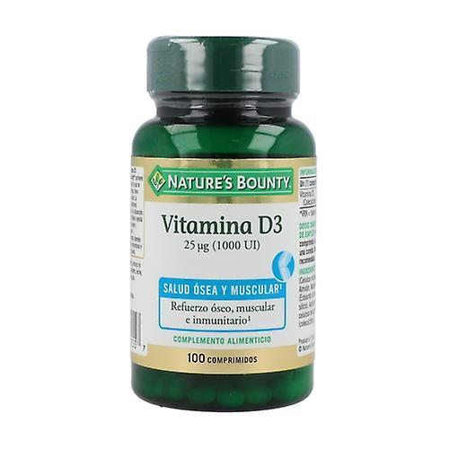 Natures Bounty Vitamin D3 (1000 iu) 100 tablets of 25μg on Productcaster.