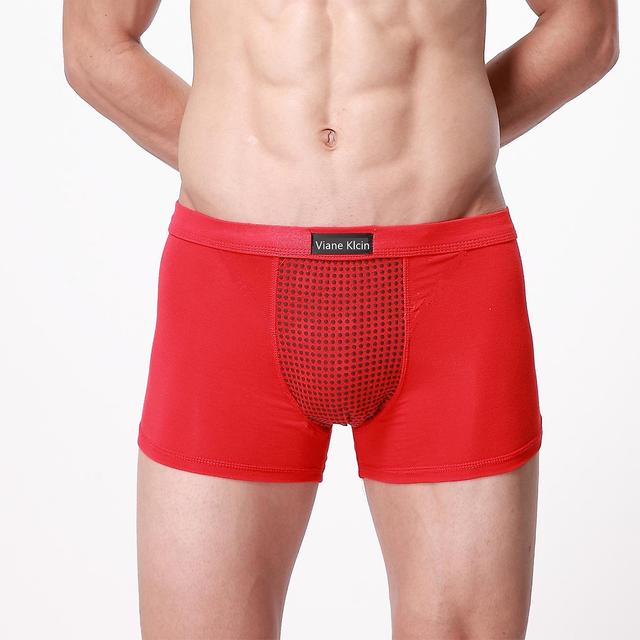 Men's Magnetic Therapy Boxer Briefs For Energetic Health Care And Improved Male Power Red 5XL on Productcaster.