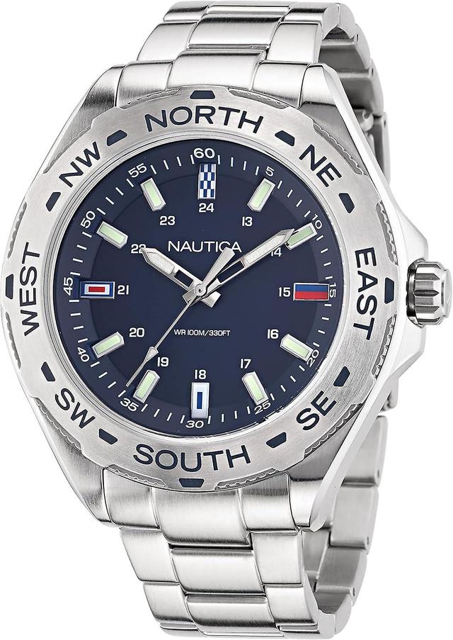 Nautica Men's Watch NAPCWS305 Silver and Blue on Productcaster.