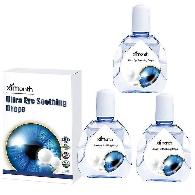 3pcs Eye Drops Effective Relief Discomfort Get Rid Of Fatigue Dry Eyes Blurred Liquid Eye Pain Eye Overuse Drop Clean Daily Care on Productcaster.