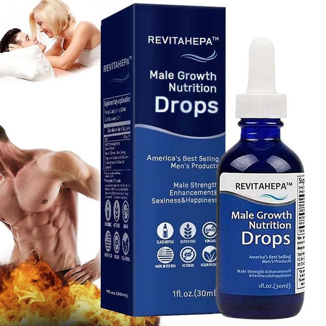 REVITAHEPA Male Growth Nutrition Drops,Blue Direction Benefit Drops for Men As shown on Productcaster.