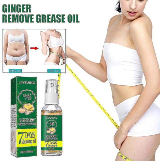 Shihaodian Jaysuing Ginger Slimming Spray Lazy Shape Belly Slim Skin Tightening Thigh Massage Oil Liquid on Productcaster.