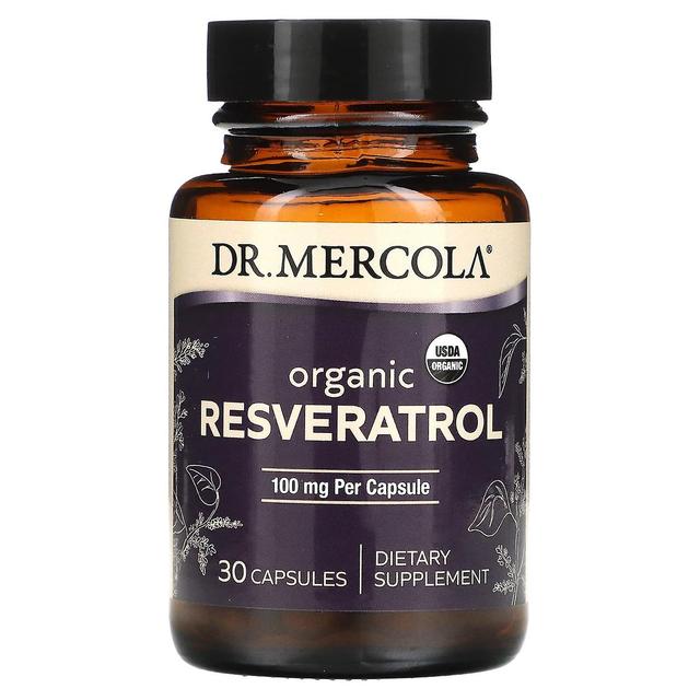 Dr. Mercola, Økologisk Resveratrol, 100 mg, 30 kapsler on Productcaster.