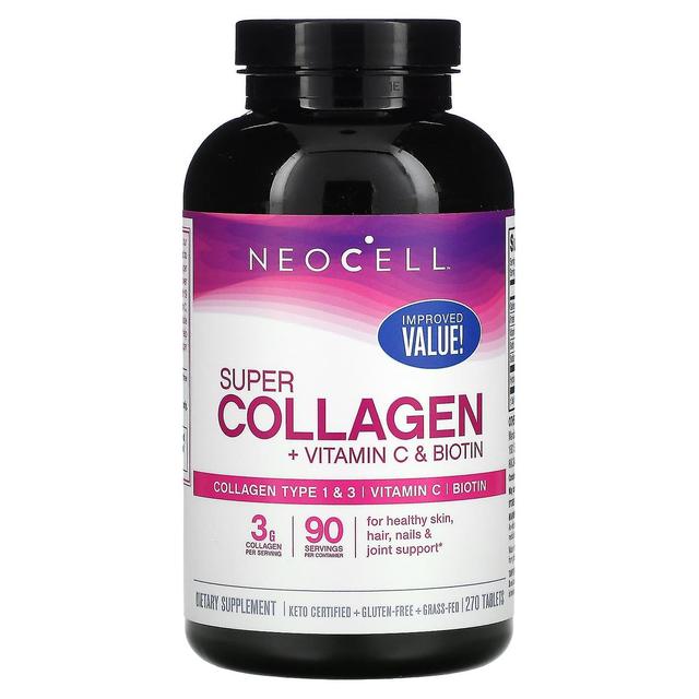 NeoCell, Super Collagen, + Vitamin C & Biotin, 270 Tablets on Productcaster.