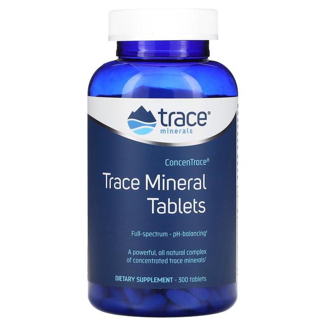 Trace Minerals Minerales traza , ConcenTrace, Tabletas minerales traza, 300 tabletas on Productcaster.