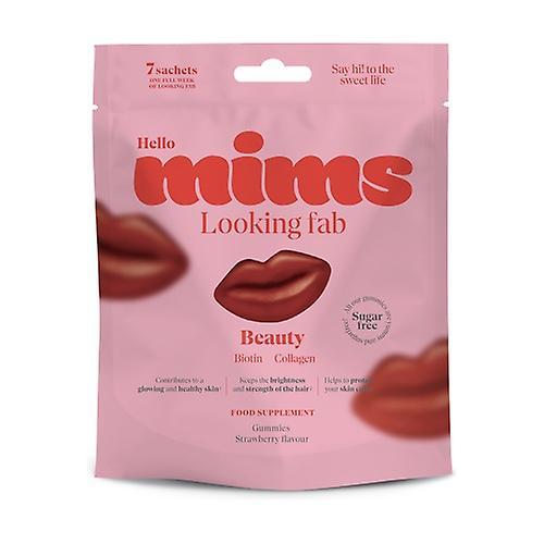 MIMS Beauty gummies with collagen and biotin 7 bags of 12.5 g on Productcaster.