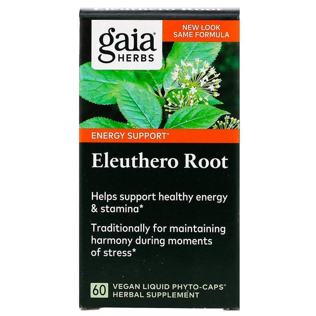 Gaia Herbs, Eleuthero Root, 60 Phyto-Caps Líquidos Veganos on Productcaster.