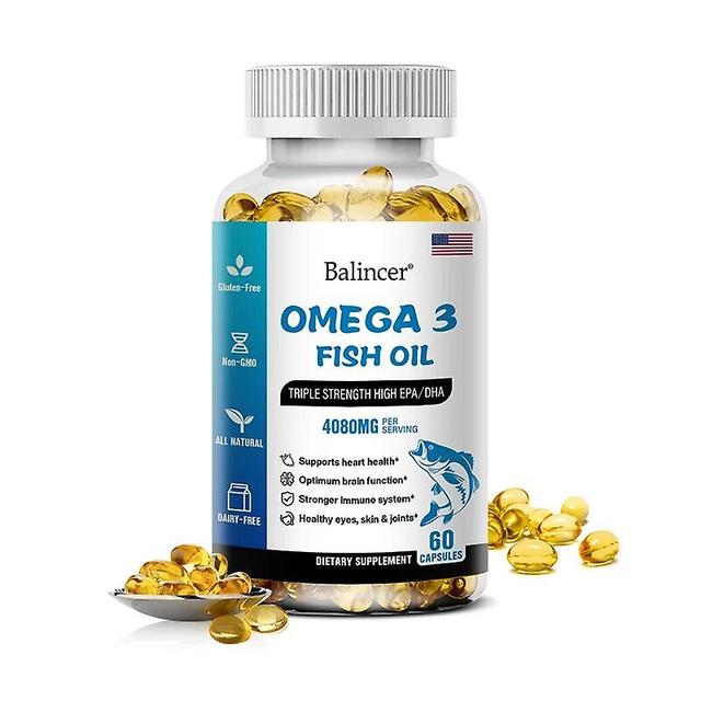 Venalisa Omega 3 Fish Oil Capsules Support Brain and Nerve Health, Cardiovascular Health, Antioxidant and Anti-Inflammation 60count-1bottle on Productcaster.