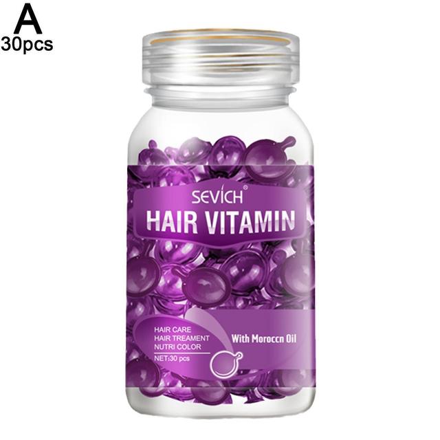 30PCS Vitamin Capsules, Vitamin Castor Oil Capsules for hair growth Purple on Productcaster.