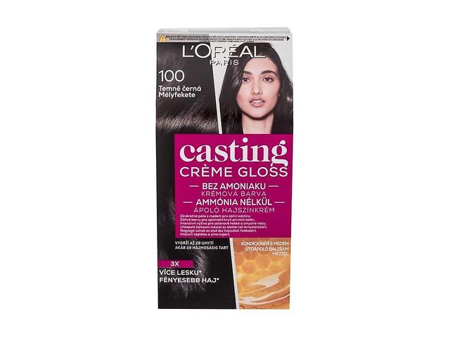 L'Oréal Paris - Casting Creme Gloss 100 Dark Black - Dla kobiet, 48 ml on Productcaster.