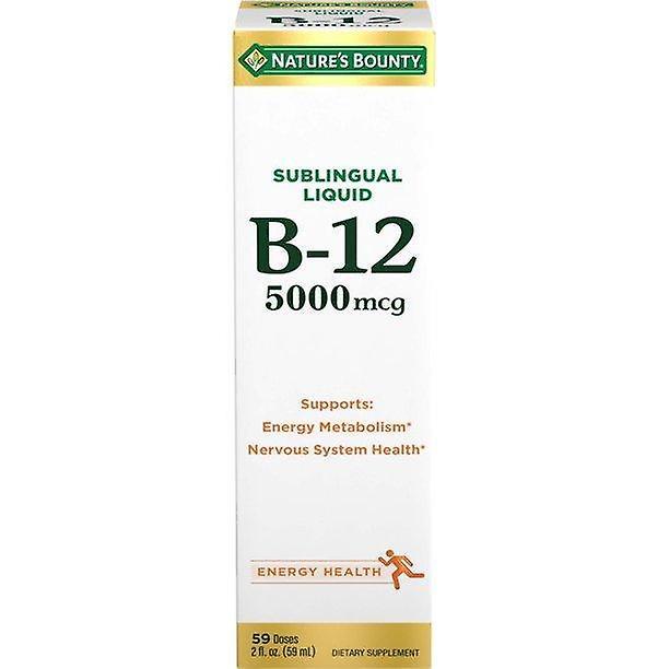 Natures Bounty Luonnon palkkio nestemäinen vitamiini b-12, marja, 5000 mcg, 2 fl oz on Productcaster.