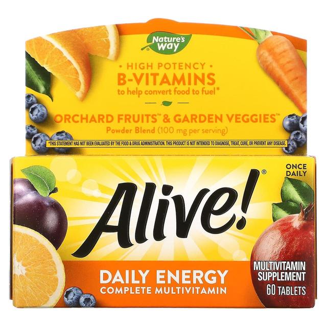 Nature's Way, Alive! Daily Energy, Complete Multivitamin, 60 tabletek on Productcaster.