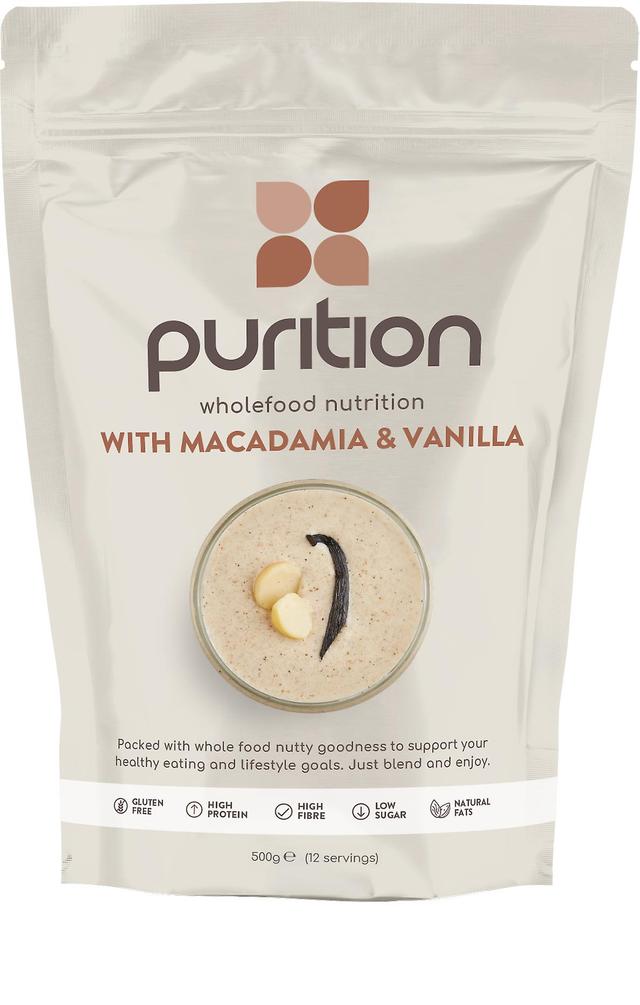 Purition wholefood nutrition with macadamia & vanilla 500g on Productcaster.