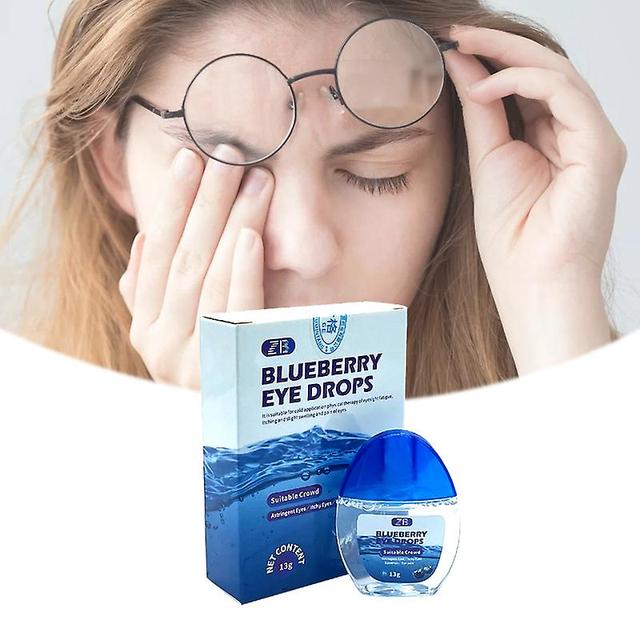 Qian 15pcs Relieve Eye Fatigue Blueberry Eye Drops Cleanning Detox Sterilization Protect Eyesight Eyes Relax Care Liquid on Productcaster.