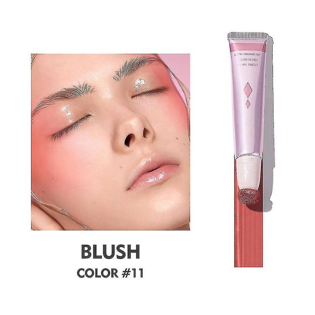 Scacv Zijdezachte vloeibare blush langdurige verhelderende wang met sponskop waterdichte highlighter blush stick 11 on Productcaster.