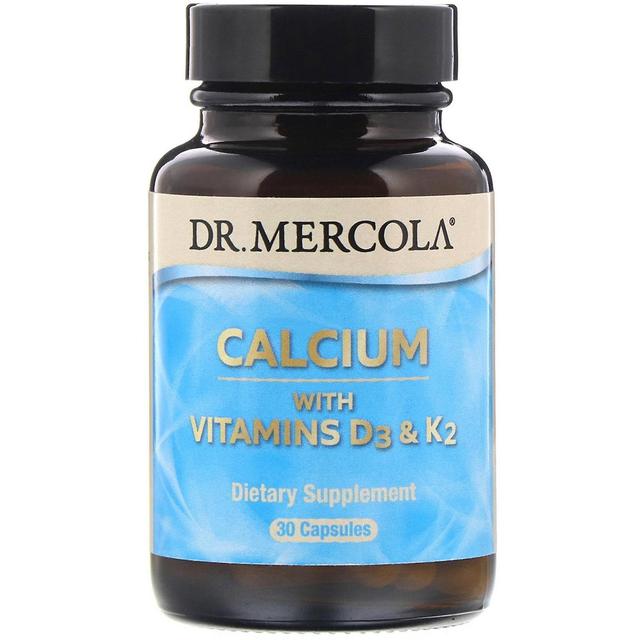 Dr. Mercola, Cálcio com Vitaminas D3 e K2, 30 Cápsulas on Productcaster.