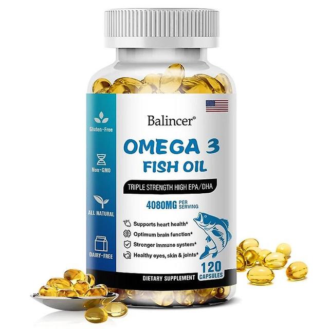 Venalisa Omega 3 Fish Oil Capsules Support Brain and Nerve Health, Cardiovascular Health, Antioxidant and Anti-Inflammation 120count-1bottle on Productcaster.