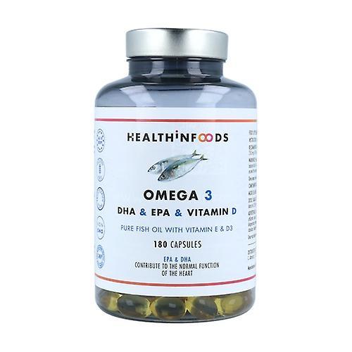 Health in Foods Omega 3 (EPA & DHA) 180 capsules on Productcaster.