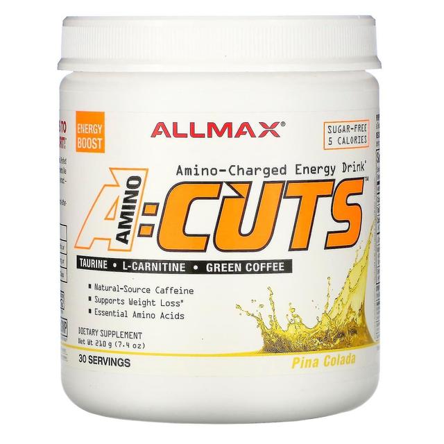 ALLMAX, ACUTS, Bebida Energética Amino-Carregada, Pina Colada, 7,4 onças (210 g) on Productcaster.