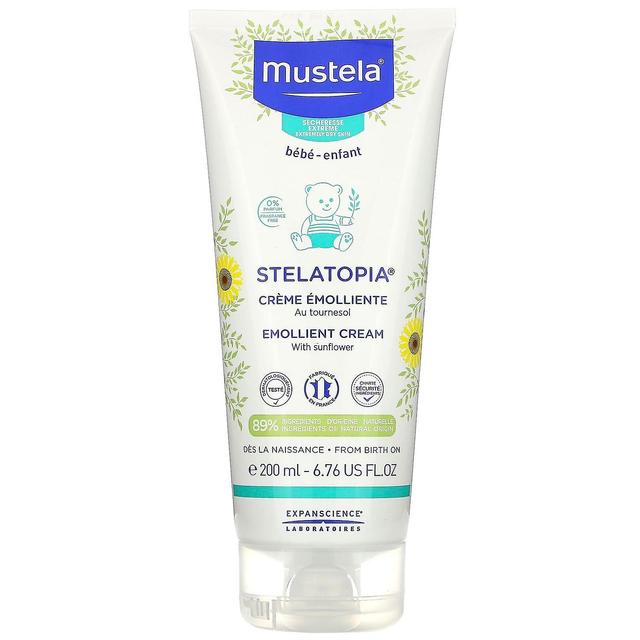 Mustela, Stelatopia, Emollient Cream with Sunflower, Fragrance Free, 6.76 fl oz (200 ml) on Productcaster.