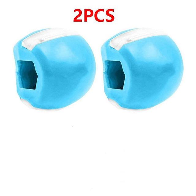 Tib Fitness Face Masseter Men Facial Pop N Go Mouth Jawline Jaw Muscle Exerciser Chew Ball Chew Bite Breaker Training Body Skin Care 2blue on Productcaster.