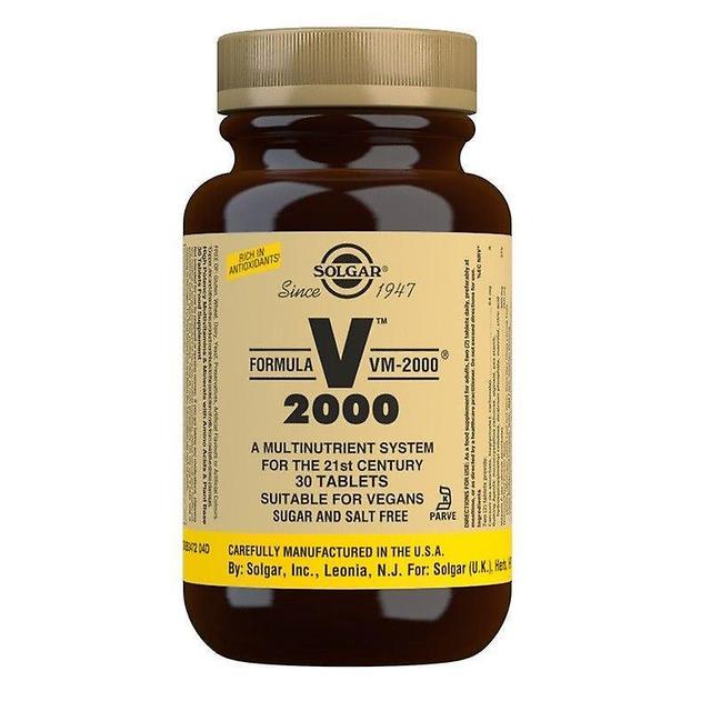 Solgar Formula VM-2000 Tablets 30 (12536337) on Productcaster.