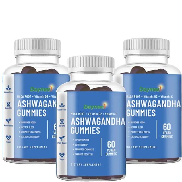 Gummies Sleep Supplement Relieves Stress And Anxiety Improves Mood Relaxation Gummies Vitamin C Vitamin D2 Supports Muscle Strength And Recovery 3pcs on Productcaster.