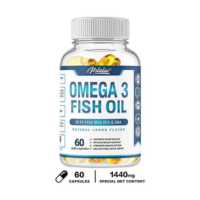 Eccpp Premium Omega 3 Fish Oil Capsules With Triple Action Epa And Dha - Supports Brain, Skin, Eyes, Joints And Heart Health 60 Capsules on Productcaster.