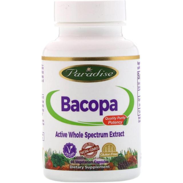 Paradise Herbs, Bacopa, 60 Vegetarian Capsules on Productcaster.