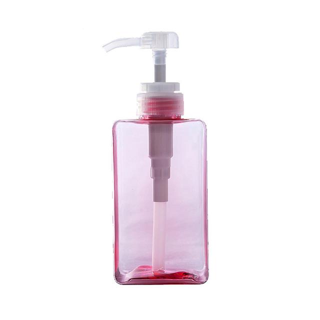 Wilitto 100/250/450ml Press Type Empty Transparent Multiple Capacities Lotion Bottle Shampoo Refillable Storage Bottle Pink 100ML on Productcaster.