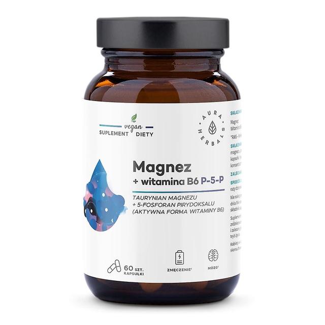 Aura Herbals magnesium + vitamin b6 (60 capsules) 8878 on Productcaster.