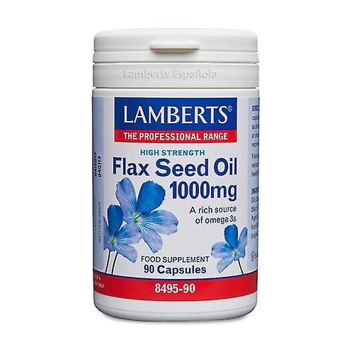 Lamberts Flax seed oil 90 capsules of 1000mg on Productcaster.