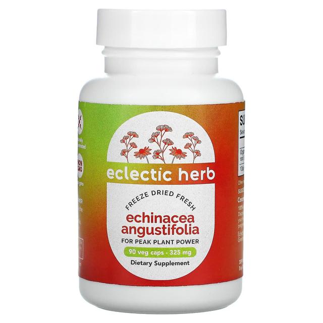 Eclectic Institute Eklektisk institut, Frysetørret Frisk Echinacea Angustifolia, 325 mg, 90 Veg Caps on Productcaster.