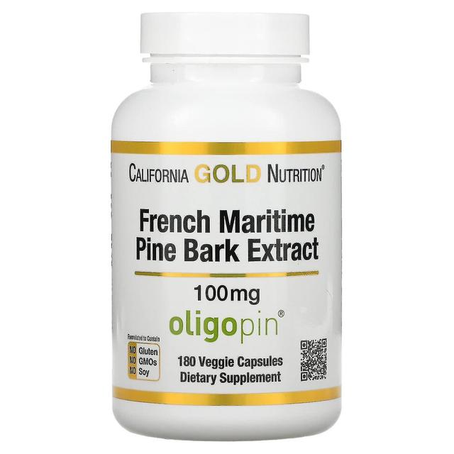 California Gold Nutrition Kalifornien Guldnäring, Fransk Maritim Tallbark Extrakt, Oligopin, Antioxidant Polyfenol, 100 on Productcaster.