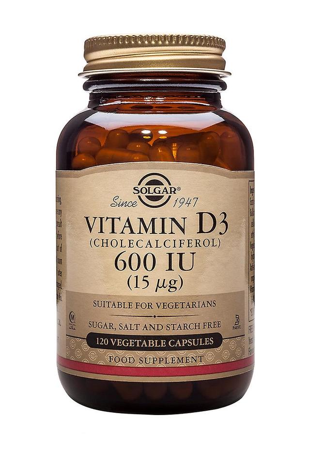 Solgar vitamin d3 (kolekalciferol) 600iu (15ug) 120 vegetable capsules on Productcaster.