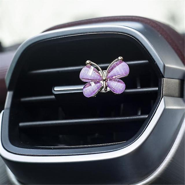 Sjioh Butterfly Car Air Outlet Perfume Creative Car Perfume Car Air Conditioning Mouth Perfume Clip Car Aromatherapy Car Accessories on Productcaster.