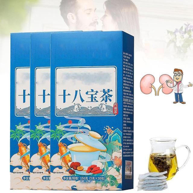 unbrand Daily Liver Nourishing Tea Men's Health Kidney Tea Bags, 18 Flavors Liver Care Tea, Nourishing Tea 18 Different Herbs, Organic Kidney Tea F... on Productcaster.