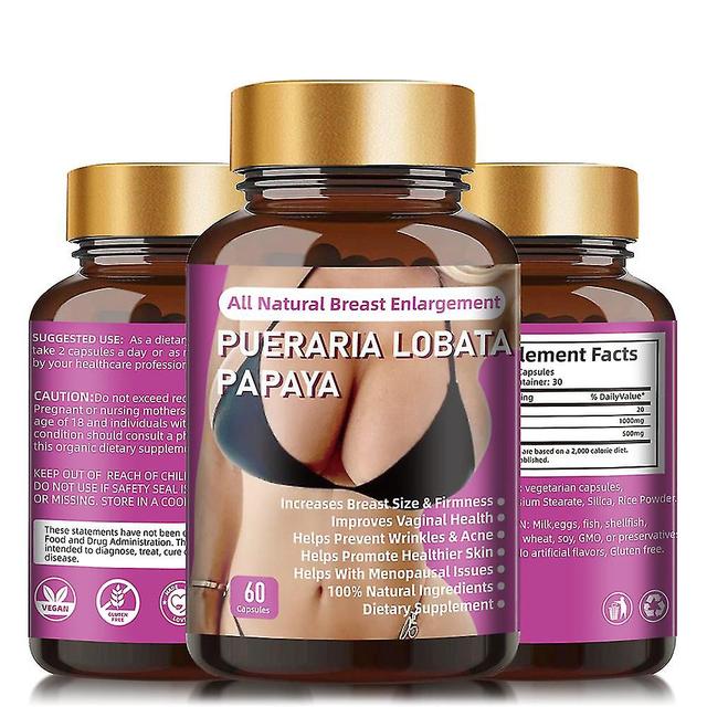 3x Aumento de senos Haz crecer tus tetas grandes sexys Elasticidad Fuerza máxima 60 píldoras on Productcaster.