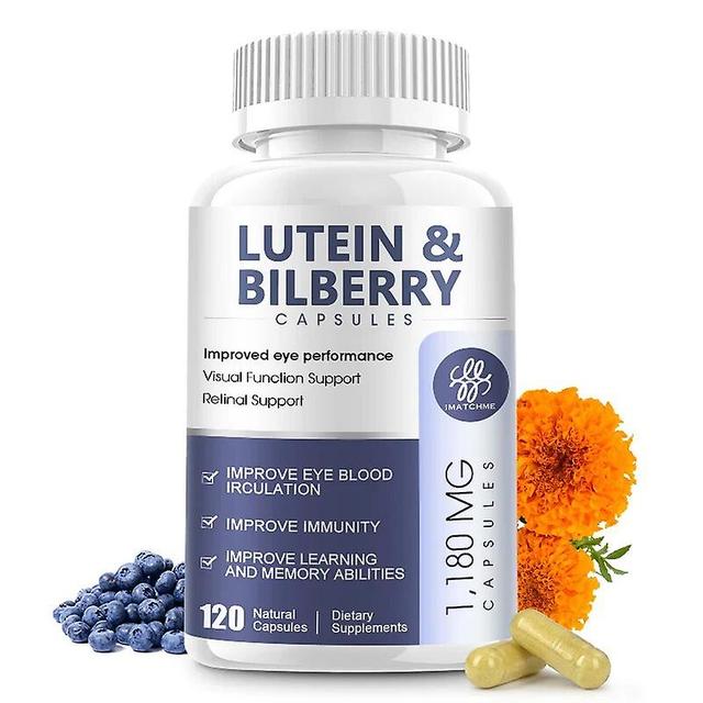 iMATCHME Lutein and Zeaxanthin with Bilberry & Turmeric| Support Eye & Retinal Health, Eye Vitamins | Non-GMO & Gluten FreeTIB TIB . 120pcs on Productcaster.