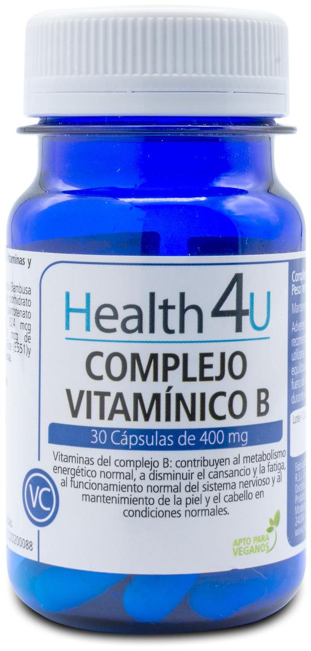 Health 4U Vitamin B Complex 30 Capsules of 400 mg 35 gr on Productcaster.