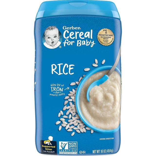 Gerber, Cereal for Baby, 1st Foods, Rice, 16 oz (454 g) on Productcaster.