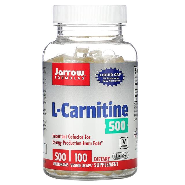 Jarrow Formulas Jarrow Formler, L-karnitin 500, 500 mg, 100 Veggie Licaps on Productcaster.