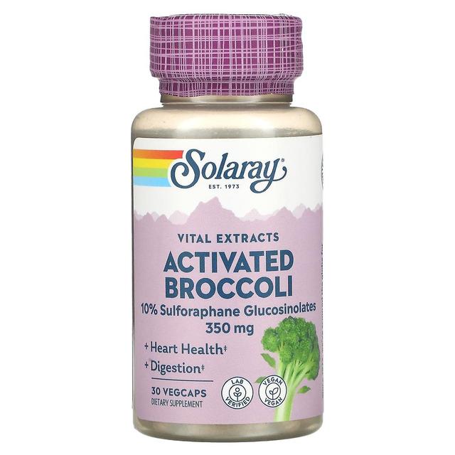 Solaray, Activated Broccoli, Vital Extracts, 350 mg, 30 VegCaps on Productcaster.