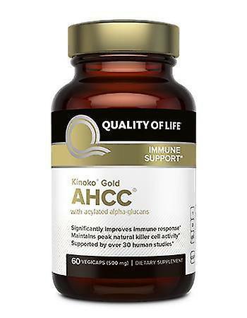 Quality of Life Kvalita života Kinoko Gold Ahcc 500 mg Vegicaps 60 Ct on Productcaster.