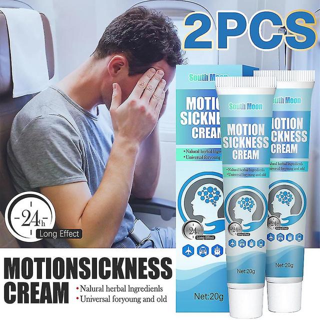 Motion Sickness Cream Treat Airsickness Seasickness Nausées Pommade à base de plantes 20g 2 pcs on Productcaster.