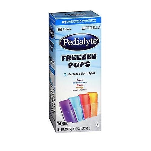 Pedialyte Freezer Pops 16 Pack, Assorted Flavors 2.1 oz (Pack of 1) on Productcaster.