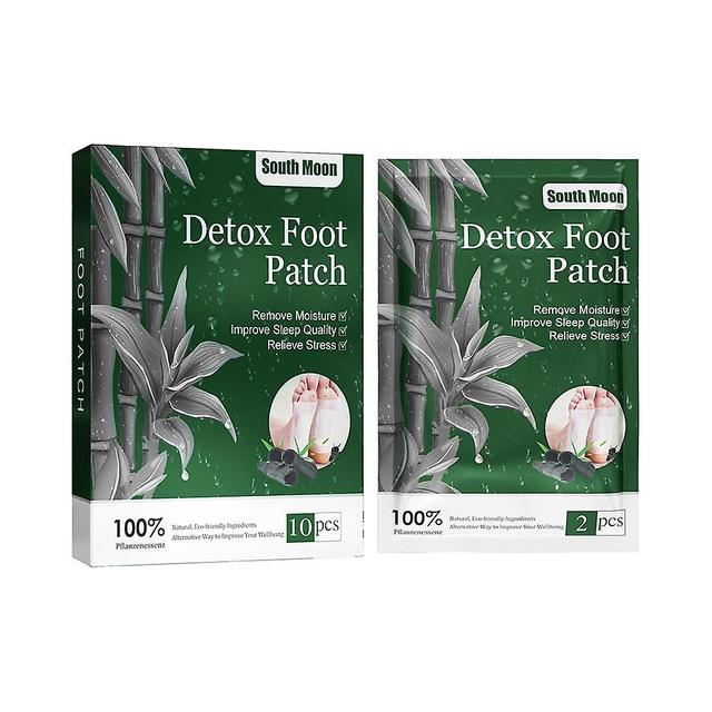 South Moon Detox Fußpflaster Pads Natürliche Entgiftung Behandeln Sie Körpergifte Hilft beim Schlafen Stress abbauen Füße Reinigung Pflege A02 on Productcaster.