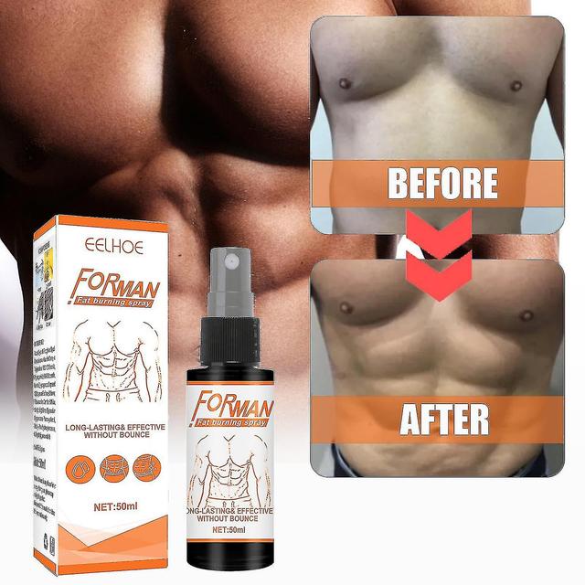 Haoyunlai Eelhoe Men's Abs Spray Increase Muscle Body Care Waistline Fitness Shaping Cream Workout Bx on Productcaster.