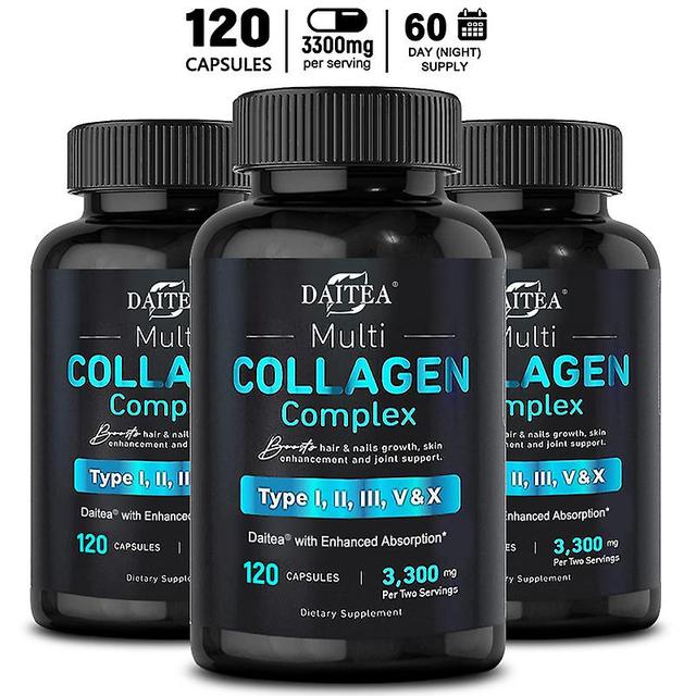 Vorallme Daitea Collagen Complex Capsules Promotes Skin Elasticity And Moisture Level Supports Shine Hair And Nails Relieves Joint Pain 120 count-3... on Productcaster.