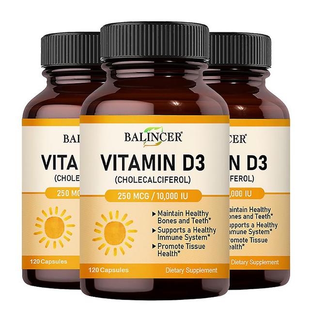 Vorallme Helps Build Strong Bones And Teeth, Bone And Muscle Health Supports Immunity Supports Muscle Function And A Healthy Mood 120capsule-3 bottle on Productcaster.